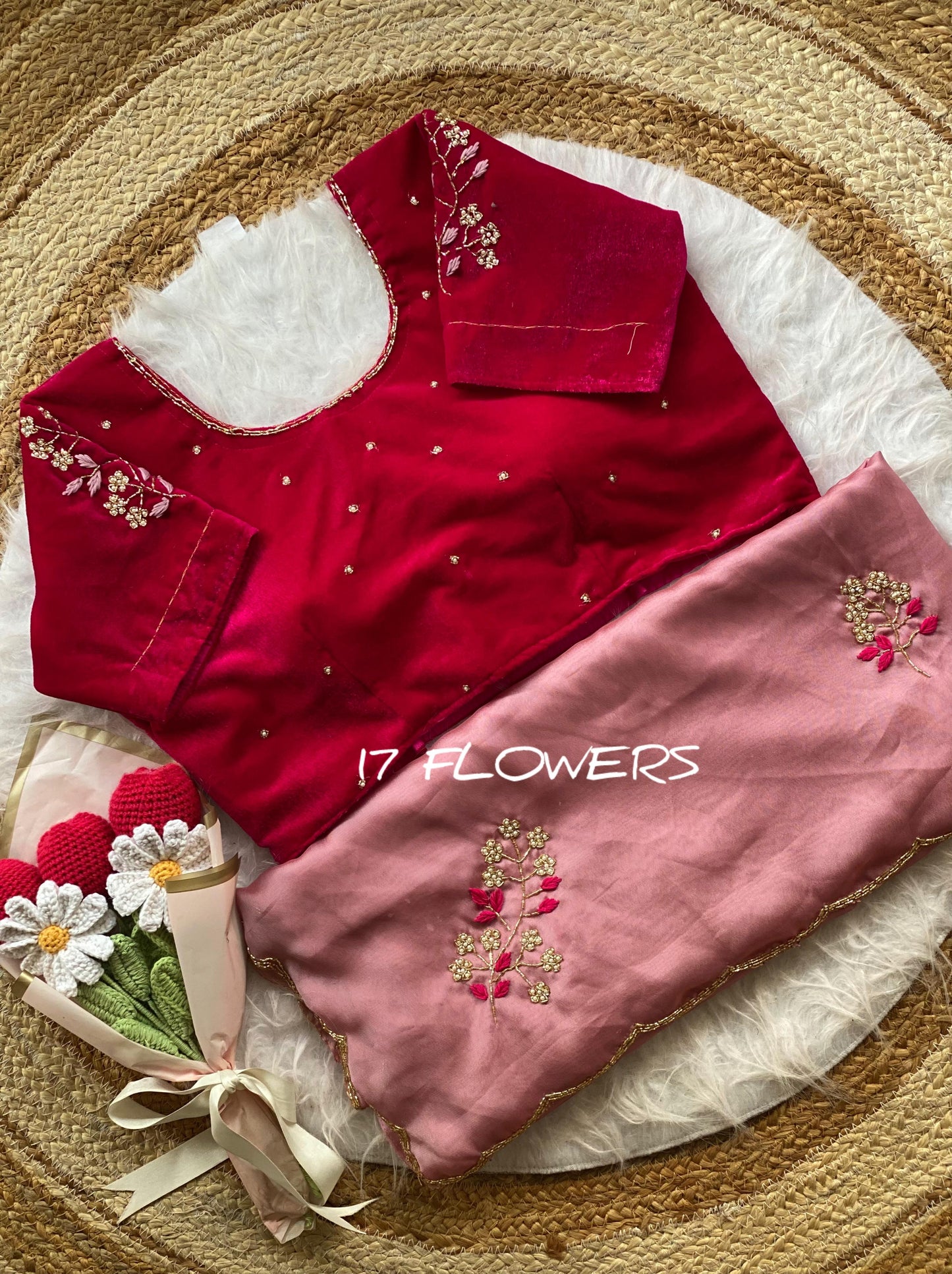 Rangoli silk Handwork Saree