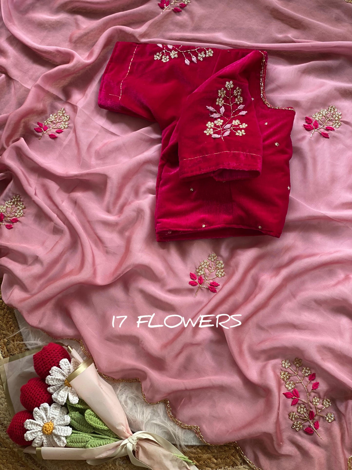 Rangoli silk Handwork Saree