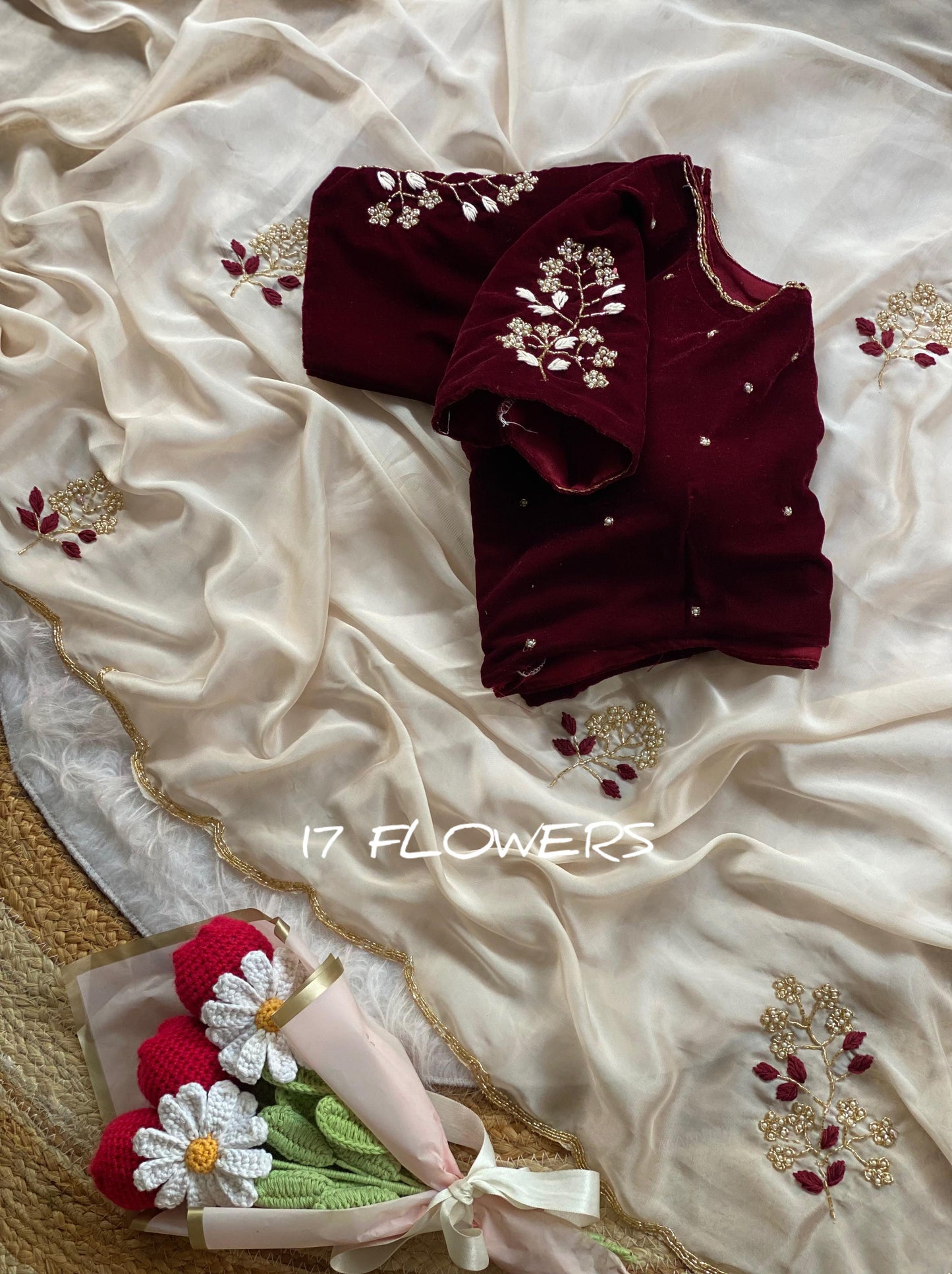 Rangoli silk Handwork Saree