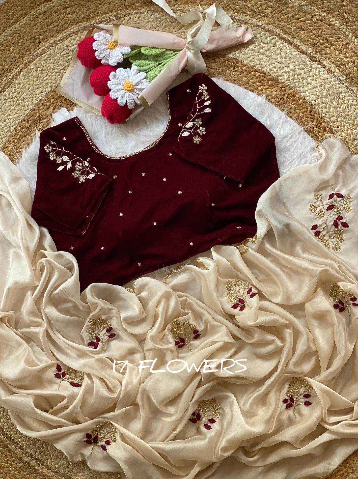 Rangoli silk Handwork Saree