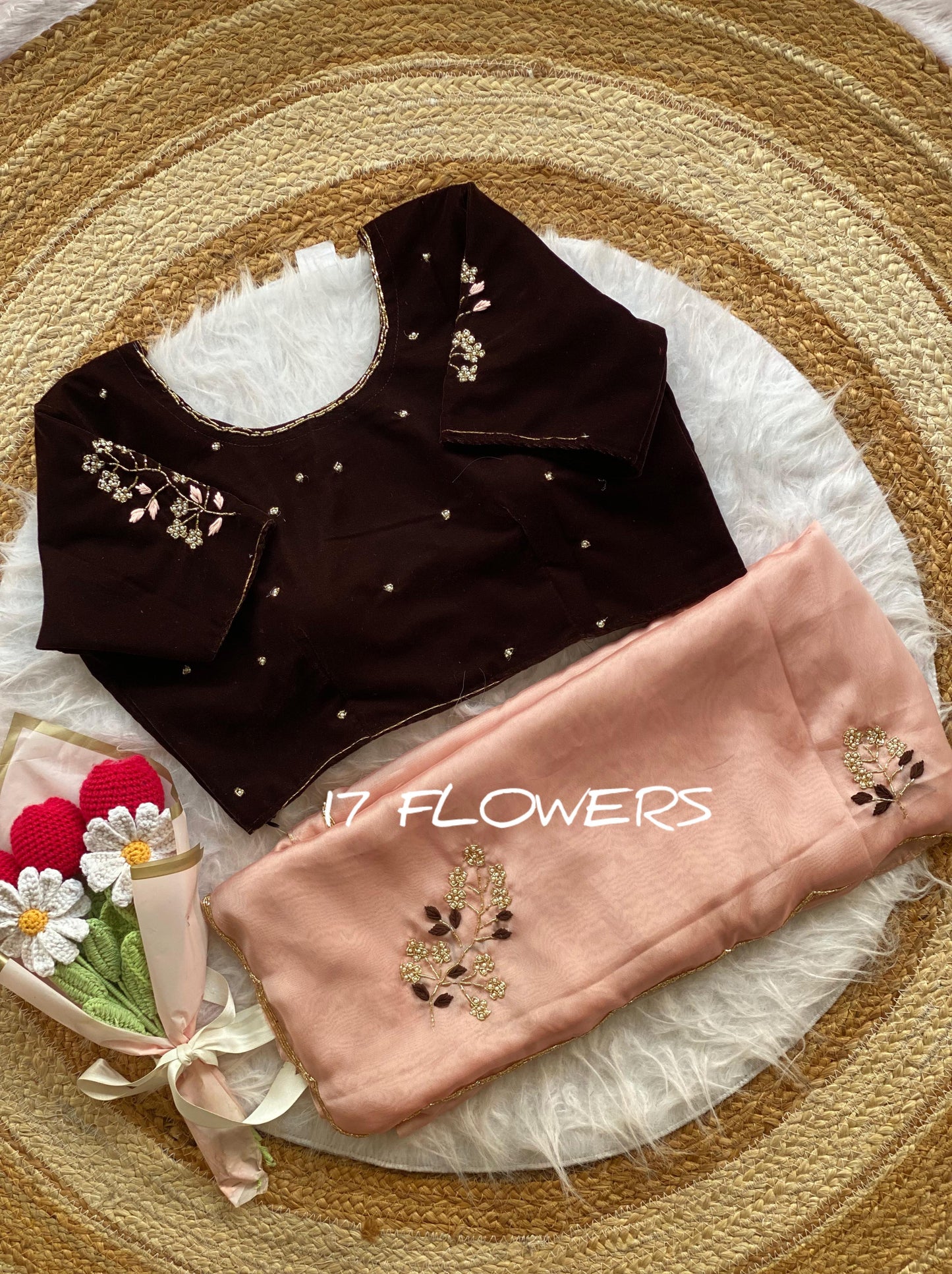 Rangoli silk Handwork Saree