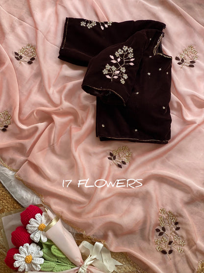 Rangoli silk Handwork Saree