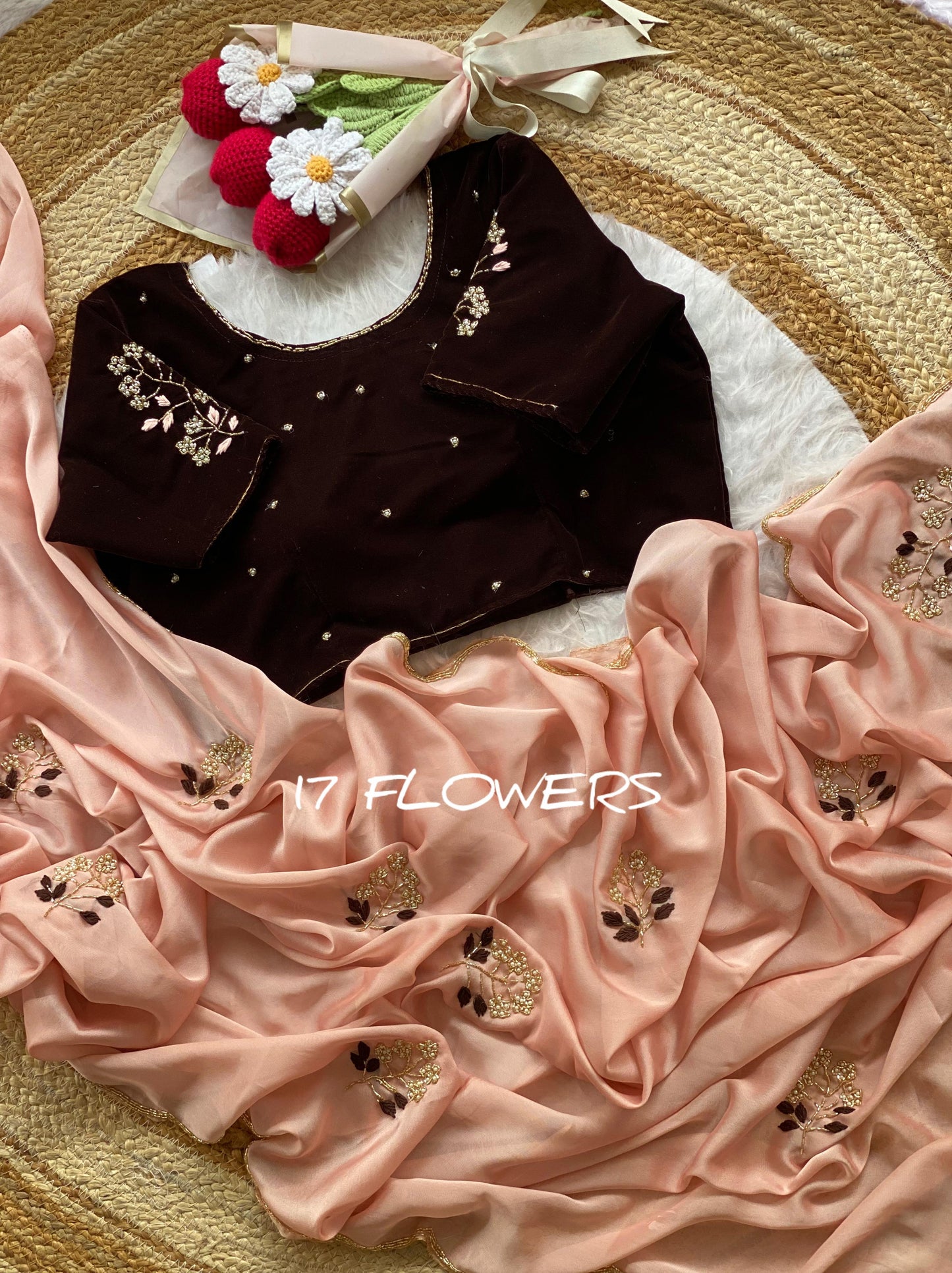 Rangoli silk Handwork Saree