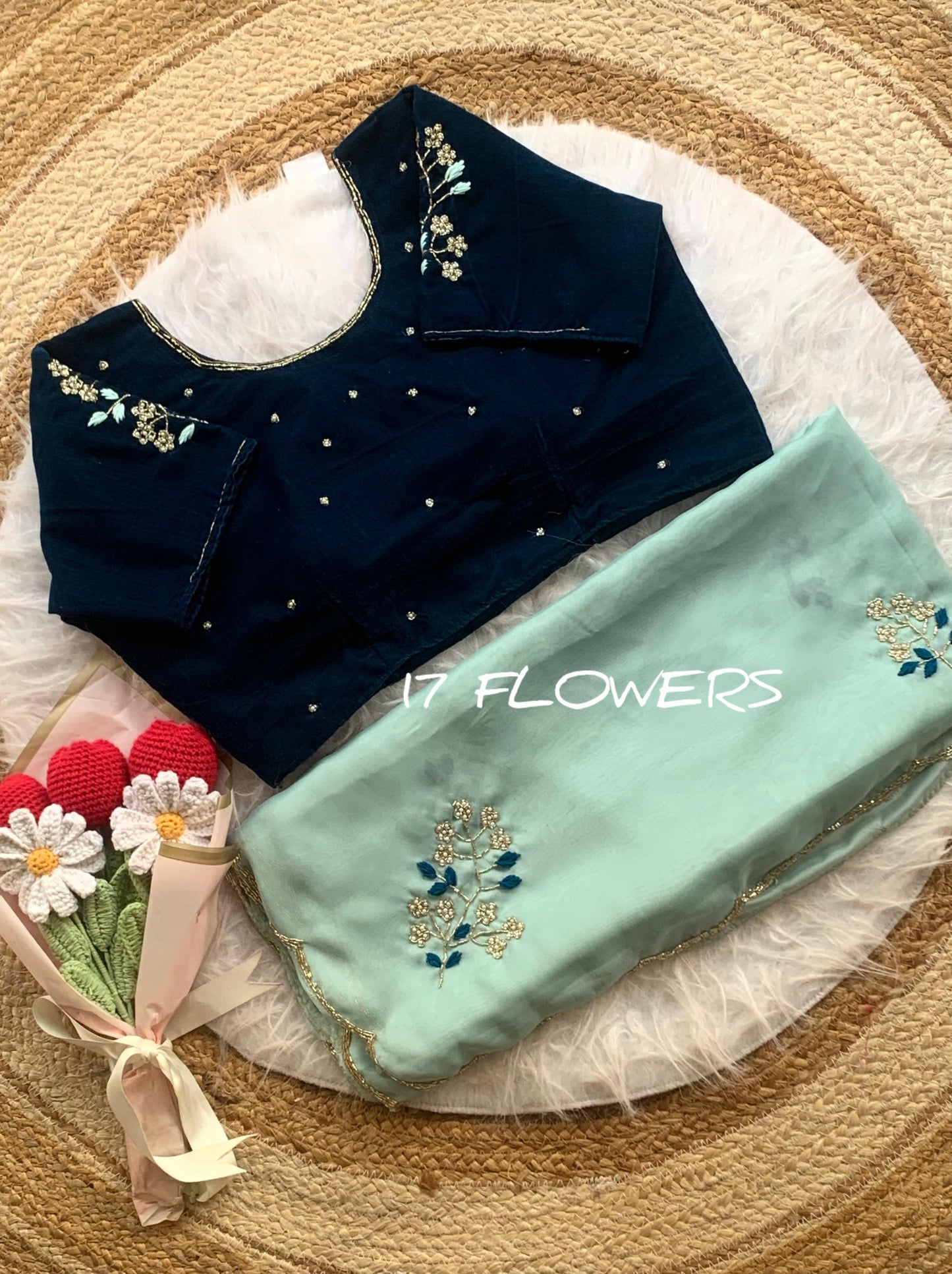 Rangoli silk Handwork Saree