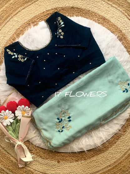 Rangoli silk Handwork Saree