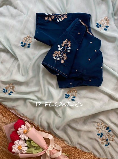 Rangoli silk Handwork Saree