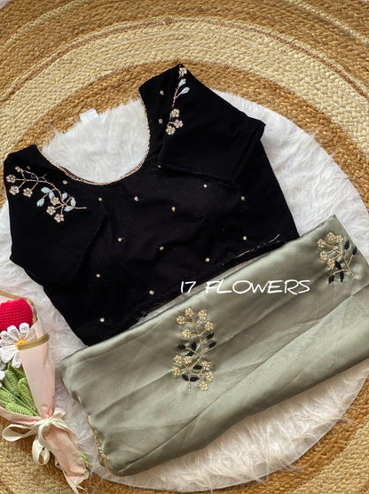 Rangoli silk Handwork Saree