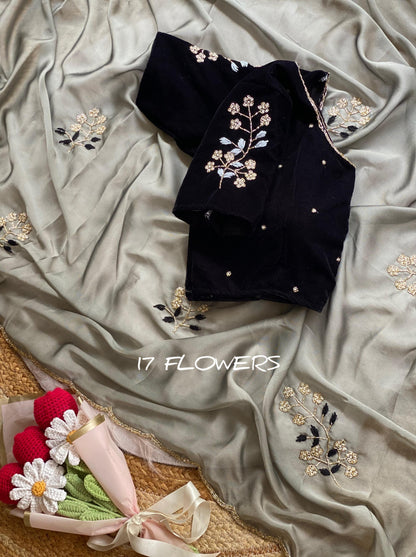 Rangoli silk Handwork Saree