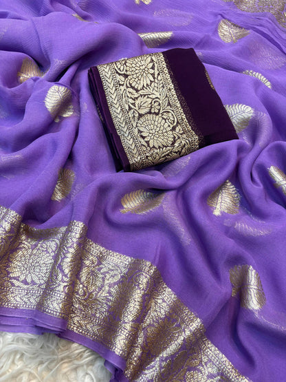 Viscose Georgette Saree