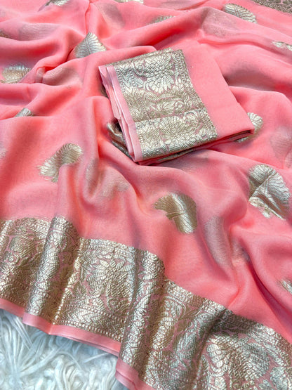 Viscose Georgette Saree