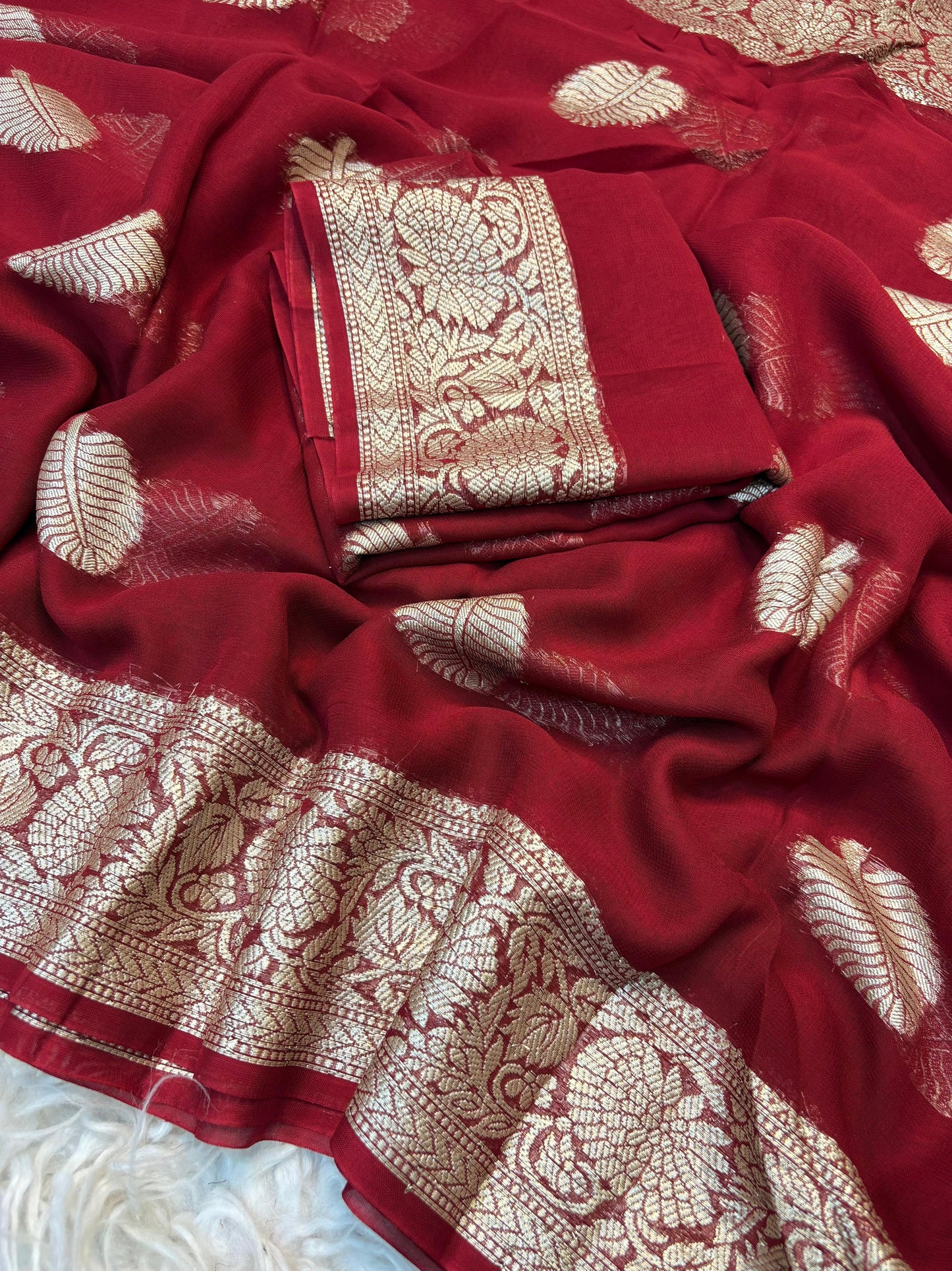 Viscose Georgette Saree