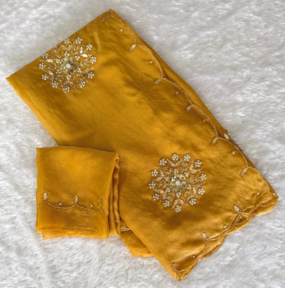 soft two tone tissue Saree