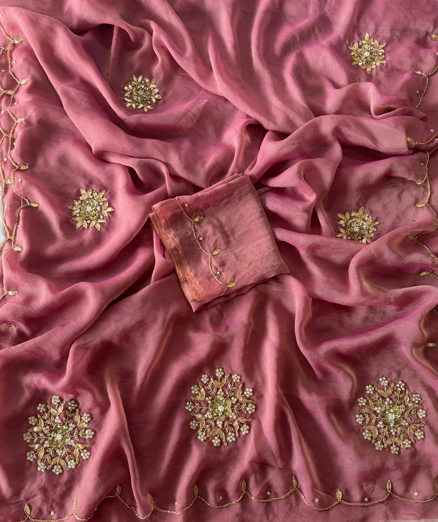 soft two tone tissue Saree