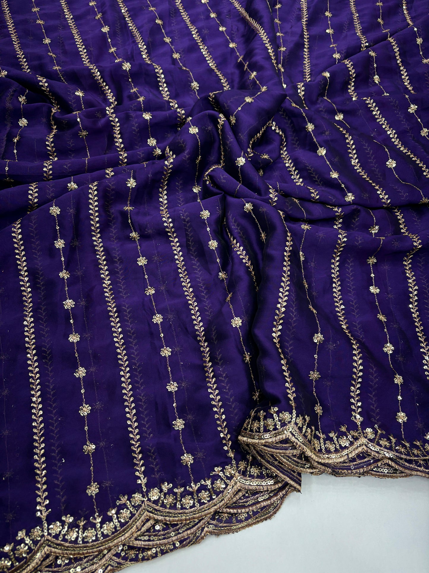 Rangoli Sequence Saree