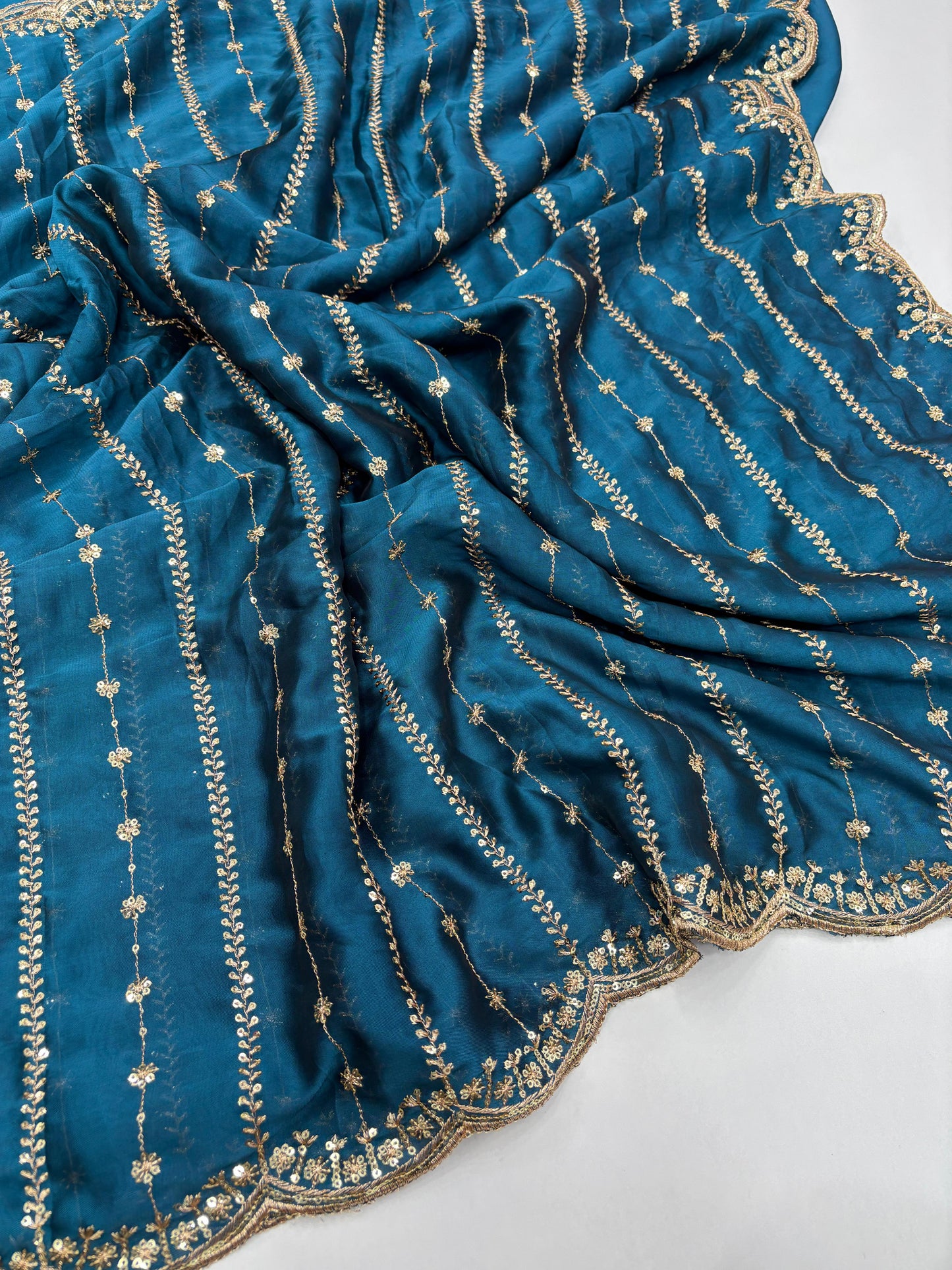 Rangoli Sequence Saree