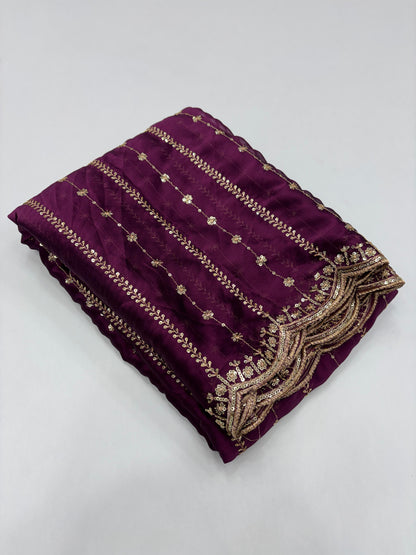 Rangoli Sequence Saree