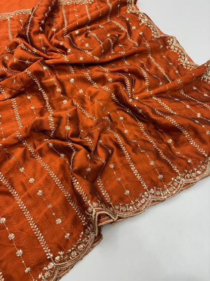 Rangoli Sequence Saree