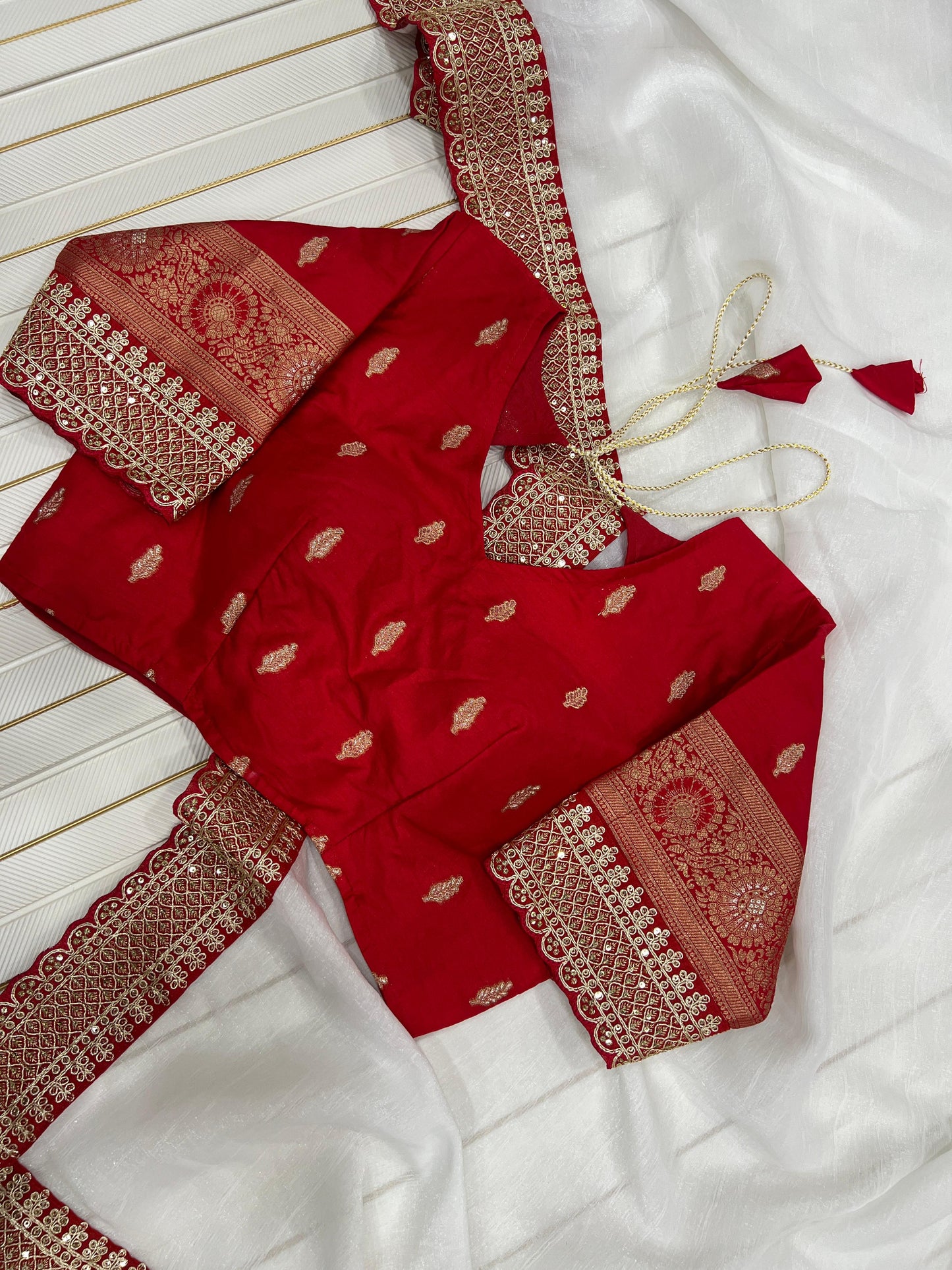 Durga Puja Special (White Red)