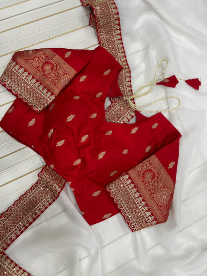 Durga Puja Special (White Red)