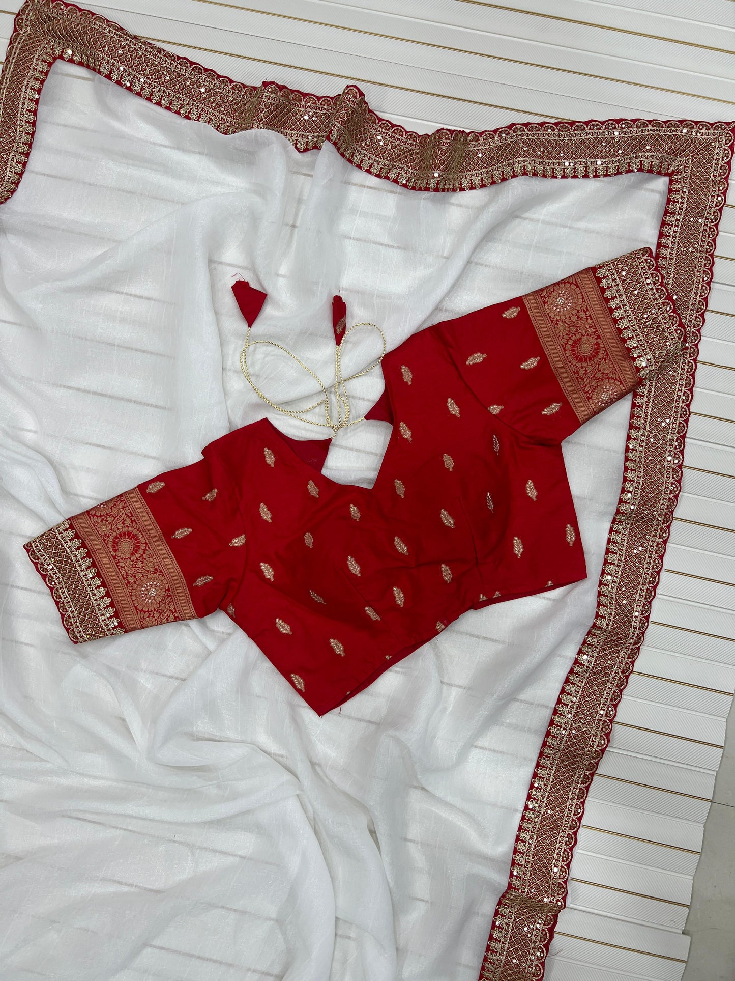 Durga Puja Special (White Red)