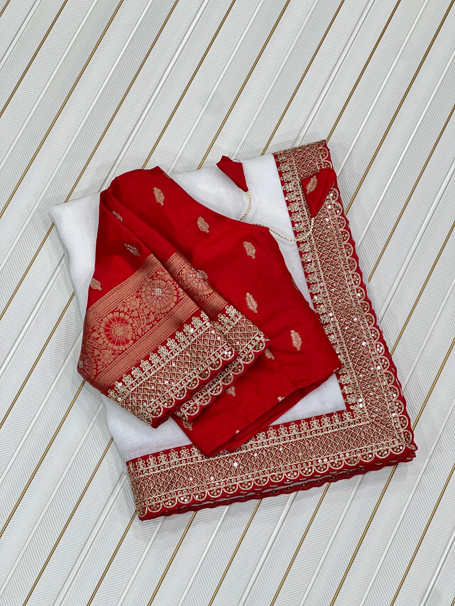 Durga Puja Special (White Red)