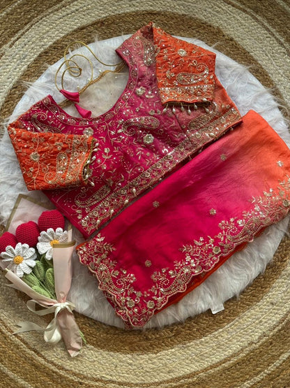 Pedding space silk saree