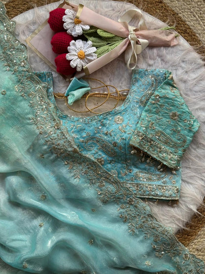 Pedding space silk saree