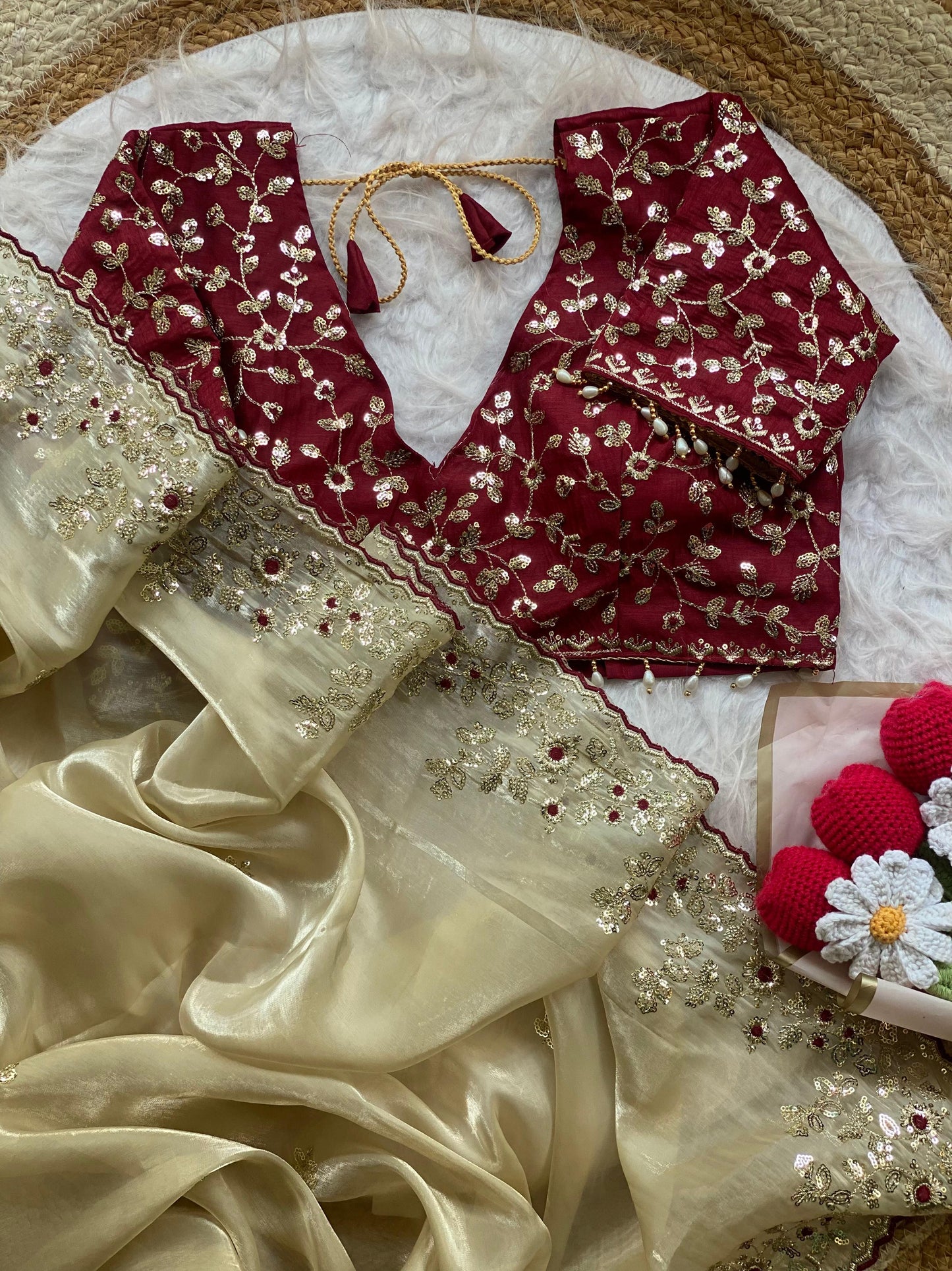 Soft Satin Silk Saree