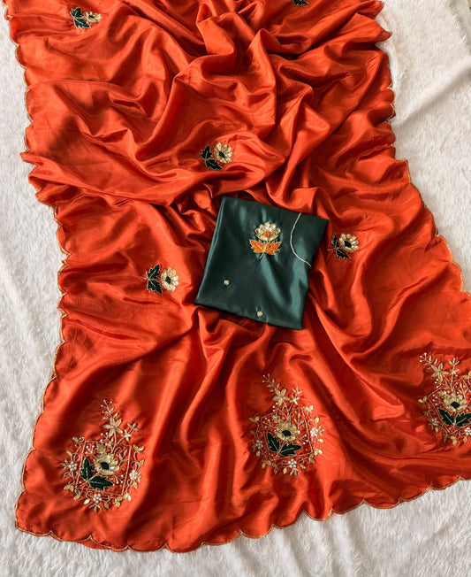 HO Silk Handwork Saree