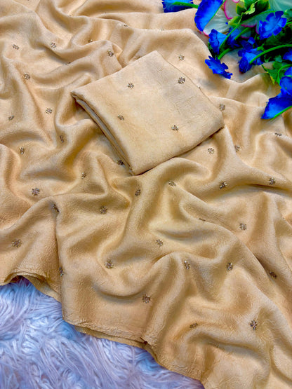 Rangoli Crush Fabric Saree