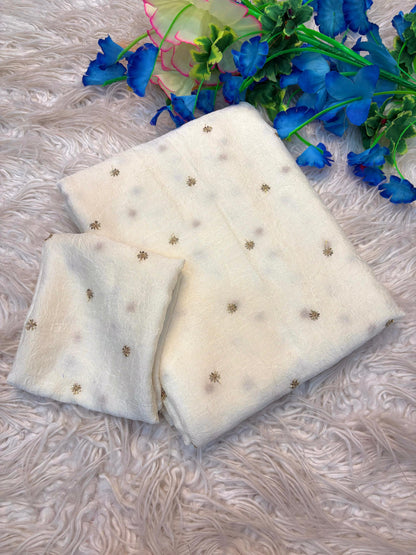 Rangoli Crush Fabric Saree