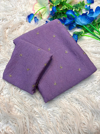 Rangoli Crush Fabric Saree