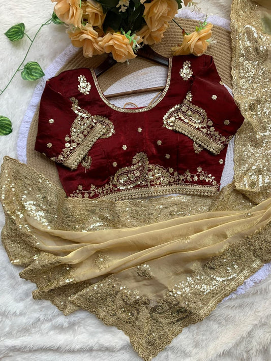 Elegant Rich Fendy Satin Saree