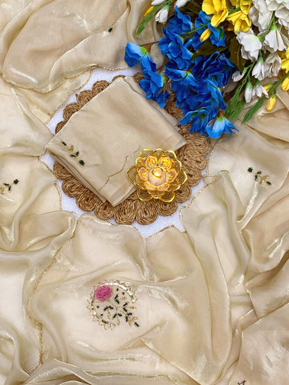 Designer Khatli Handwork Silk Saree