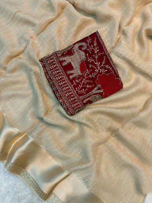 Stylish Viscose Georgette Saree