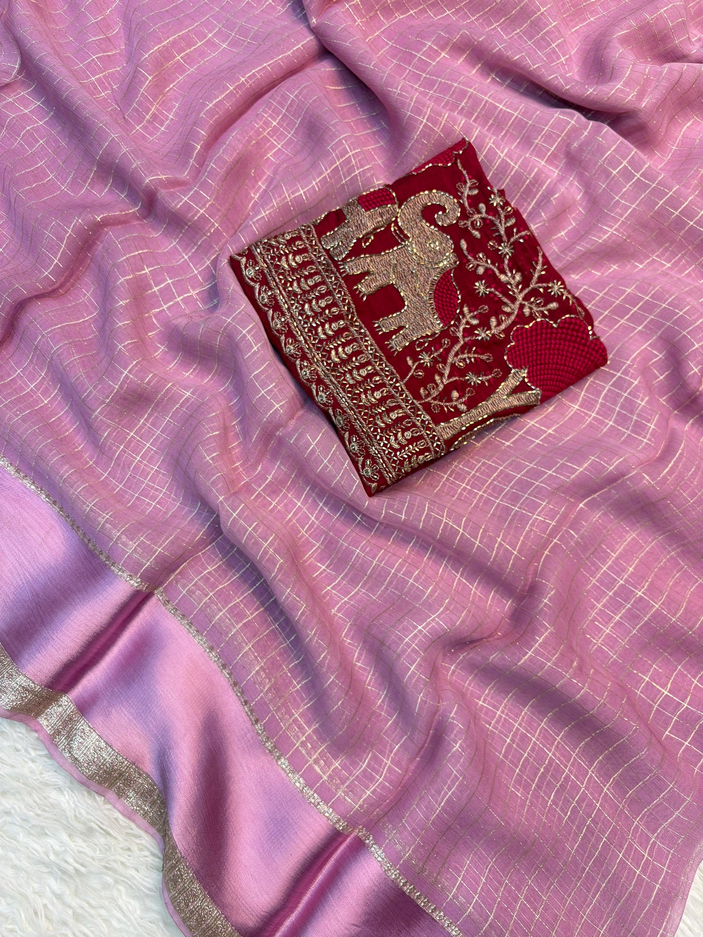 Stylish Viscose Georgette Saree