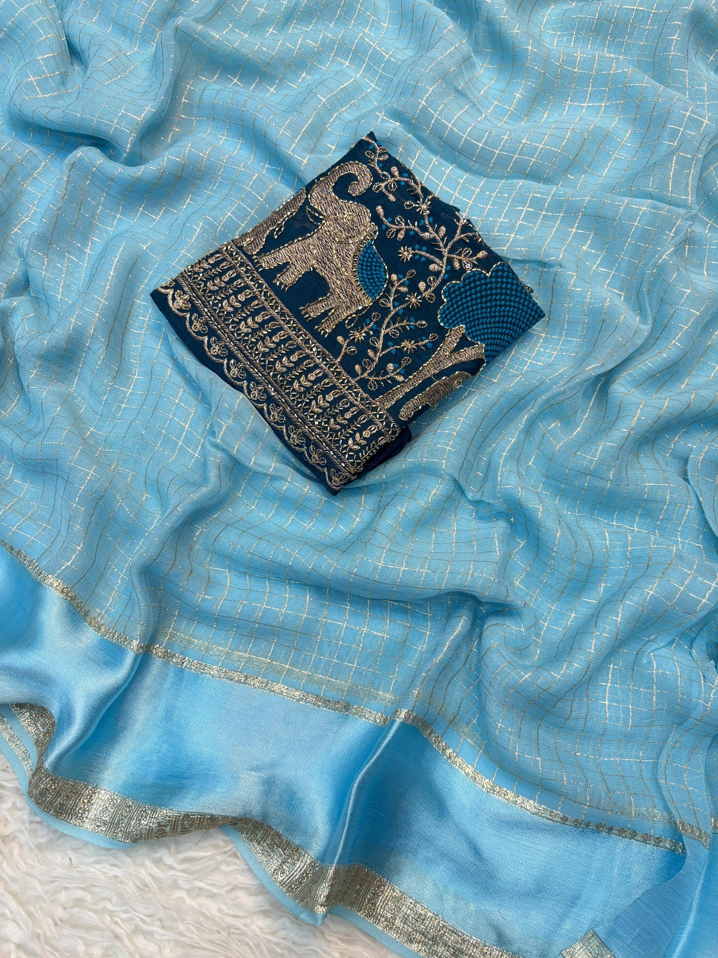 Stylish Viscose Georgette Saree