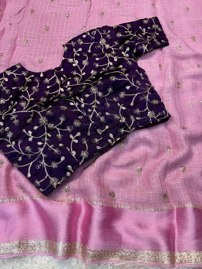 Elegant Viscose Georgette Saree