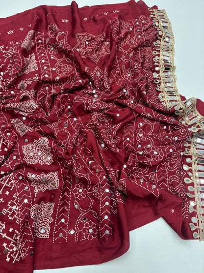 Elegant Pure Satin Silk Saree