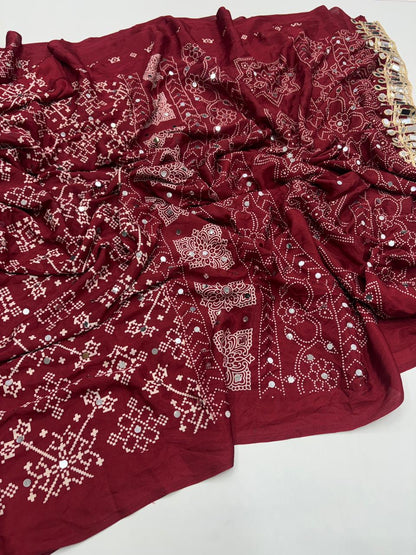 Elegant Pure Satin Silk Saree