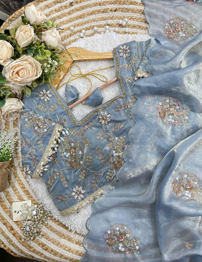 Elegant Space Silk Saree