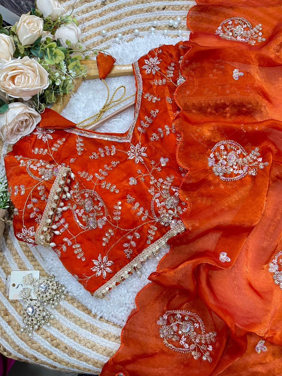 Elegant Space Silk Saree