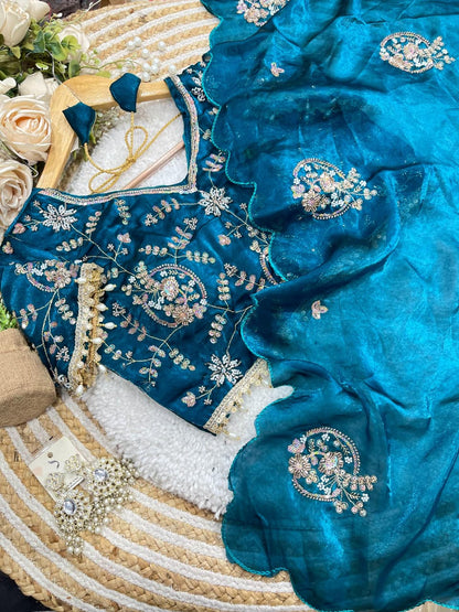 Elegant Space Silk Saree