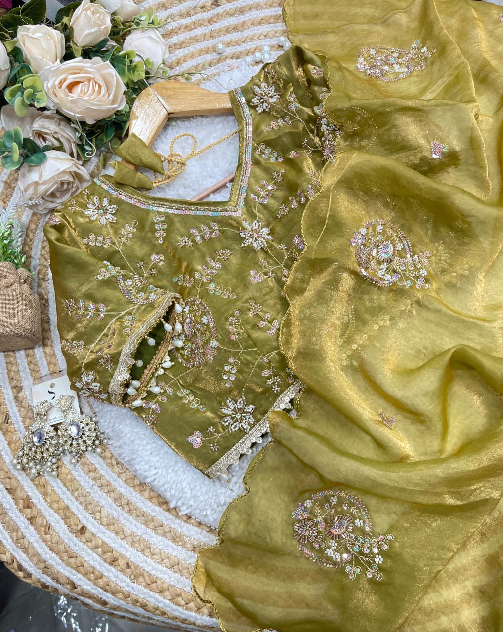 Elegant Space Silk Saree