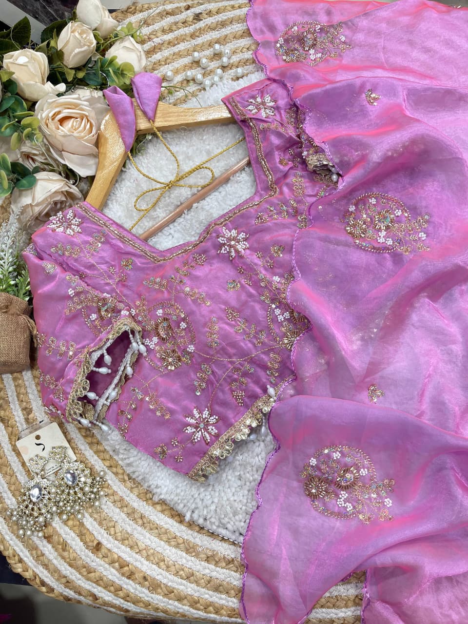 Elegant Space Silk Saree