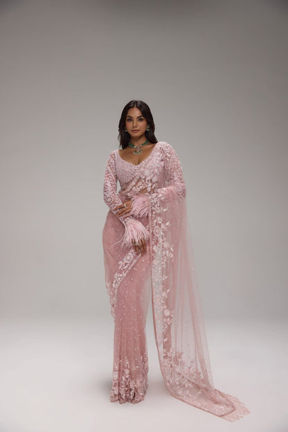 Designer Butterfly Net Saree