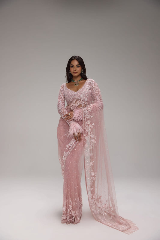 Designer Butterfly Net Saree