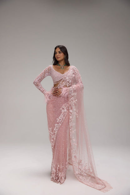 Designer Butterfly Net Saree