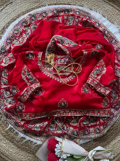 Karwa Chauth Special Red Saree ❤️