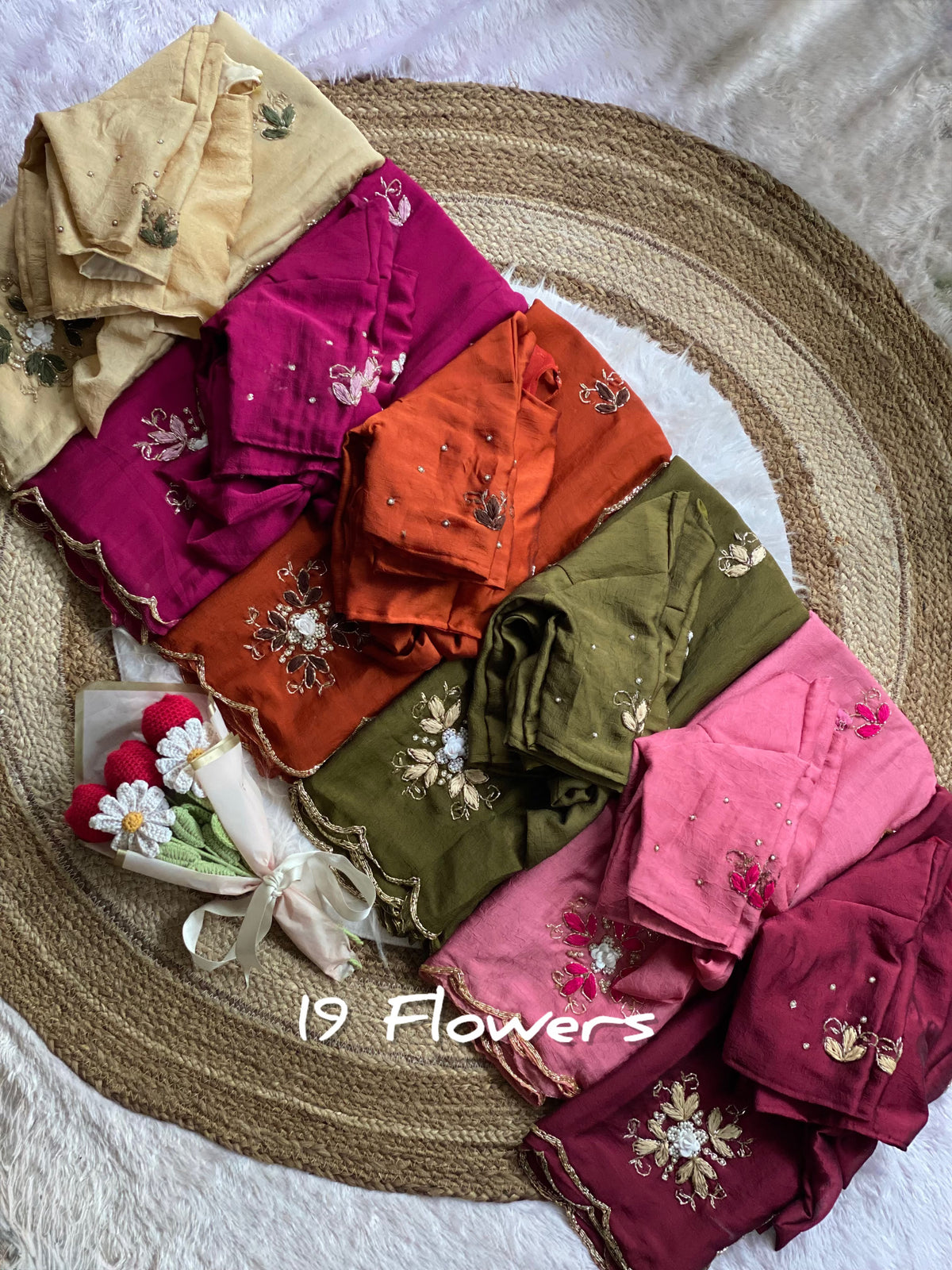 Rangoli Crush Silk Saree with Resham & Cutdana Handwork by women shoppee